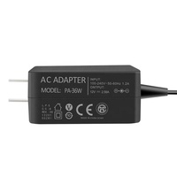 Adaptateur d'alimentation CC 12V 2,58A 36W avec prise US/UK/EU, protection OTP pour ordinateur portable Microsoft Surface Pro 3/4/5/6, certifié CE/FCC 1