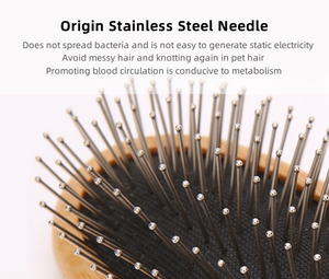 <span class=keywords><strong>Brosse</strong></span> de toilettage pour chiens et chats Truelove Wholesale, haute qualité, en bambou, double face, pour l'élimination des poils, nettoyage confortable et efficace - Product Image 3