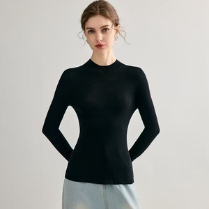 <span class=keywords><strong>Pull</strong></span> col rond gris en maille fine, coupe classique, épaisseur standard, décontracté, sexy, pour <span class=keywords><strong>femme</strong></span>, avec logo personnalisé, vente en gros - Product Image 1