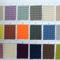 Tissu Brocart Tricoté en Polyester à Carreaux Résistant à l'Abrasion, 190 GSM, Léger, pour Ensemble Table-Chaise-Canapé Filles – Approvisionnement Direct Usine
