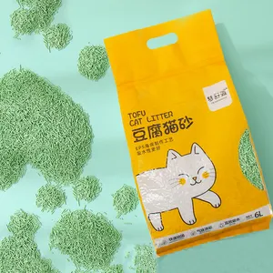 Natural Tofu Cat Litter Biodegradable Fast Clumping Natural Green Tea Fresh Tofu Original Cat Litter