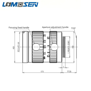 Ống kính máy ảnh công nghiệp ZX-SF3528Z 20MP 35mm <span class=keywords><strong>4</strong></span>/<span class=keywords><strong>3</strong></span> "C-Mount độ méo thấp Độ phân giải cao ống kính phi cầu đồng nhất cao - Product Image 2