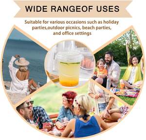 Süt çay için çok kapasiteli tek kullanımlık plastik bardak 30/32/34/36oz paket enjeksiyon kalıplama PP fincan kapaklı - Product Image 5