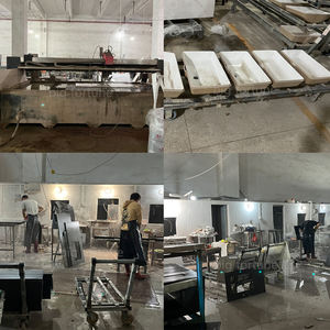 Lavabos rectangulares modernos, lavabos para pared, conjunto de lavabo de baño con espejo led - Product Image 6