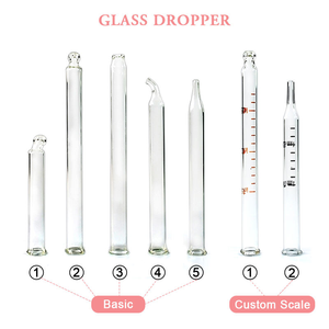 New Trends Wholesale 15ml 30ml 50ml 100ml Cosmetic Package Flat Shape Clear Eye Drop Serum Essential Oil Glass <b>Dropper</b> <b>Bottle</b> - Product Image 4