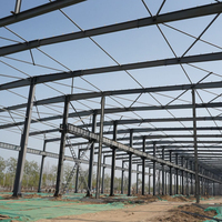 Estructura de Acero para Almacenes, Prefabricada, Industrial, de Alta Resistencia, Fácil Instalación, con Marco Metálico Soldado