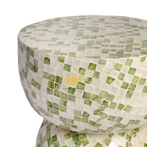 Taburete de Acento Moderno de Nácar de la Mejor Calidad para Sala de Estar, Dormitorio, Hotel, Apartamento, Muebles Hechos a Mano para Exportación - Product Image 2