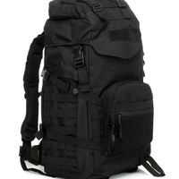 Sac à dos tactique unisexe 65L en Oxford, camouflage, étanche, avec fermeture éclair, pour randonnée et sports de plein air, personnalisable en usine