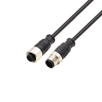 ODM OEM M12 surmoulé câble fil connecteur Aviation métal Pur 12pin 5pin 8pin 4pin blindé connecter pour application de puissance