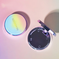 Boîte compacte de poudre de maquillage à dégradé rond, étui vide pour illuminateur avec logo personnalisé, emballage cosmétique avec miroir OEM ODM