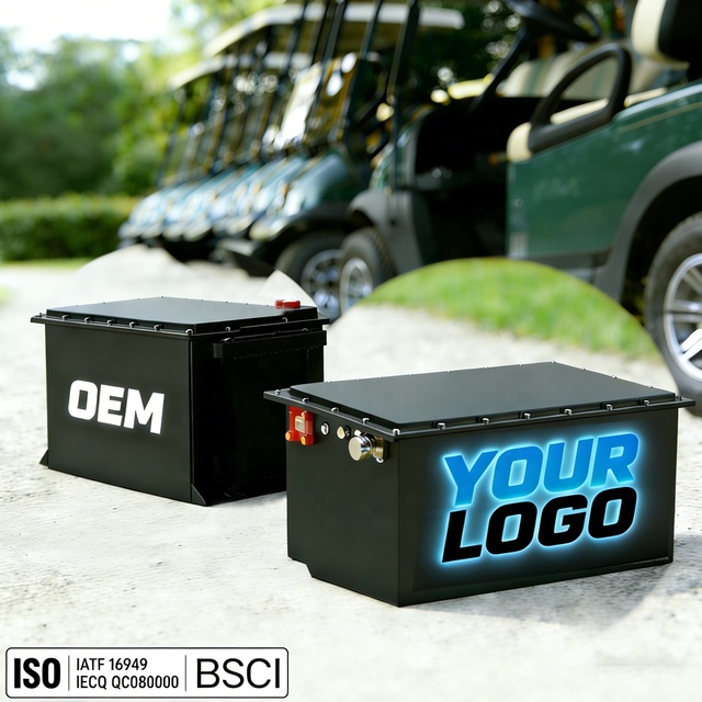 48V High Current Lithium Ion LiFePO4 Golf Cart Battery 100Ah 105Ah 160Ah Custom 6000 Cycles Battery Pack for Golf Carts