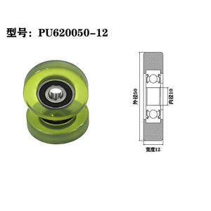 6200 रुपये के साथ पु लेपित फ्लैट बेल्ट रोलर PU620050-12 ओएम 10x50x12mm - Product Image 2