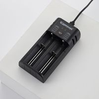 Cargador de batería de iones de litio Keeppower K2 de 2 ranuras para 18650/21700/26650 celdas QC3.0 carga rápida de alta velocidad 20W salida Universal