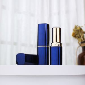 Carré Blanc <span class=keywords><strong>Bleu</strong></span> Rouge À Lèvres Vide Cas Tube En Plastique Unique Rouge À Lèvres Tubes Joli Mini Rouge À Lèvres Conteneur - Product Image 5