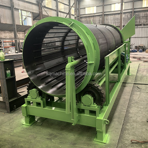 Fournisseur d'usine Efficacité de capacité de processus élevée Compost mobile Trommel Screen Stone Drum Screen Topsoil Screener à vendre - Product Image 2