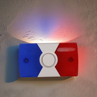 Sirène stroboscopique filaire 12V - Alarme sonore et visuelle 115 dB avec balise rouge clignotante pour la sécurité domestique, entrepôt