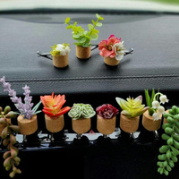 Diffuseur de parfum pour voiture en liège biodégradable, design moderne en forme de jolie fleur en pot, à clipser sur la grille d'aération, variété de parfums