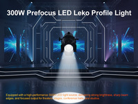 TV-Studio Theater Kirche 300W Weiße Leko LED Profilscheinwerfer DMX512 Beam DJ-Lichter für Hochzeit Theater Konzert Bar Ausstellung