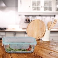Cocina Vaso Hermético de la caja de almuerzo de cocina conjunto de contenedores de almacenamiento hermético de almacenamiento de alimentos de almacenamiento de contenedores para alimentos
