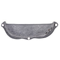 Hamac pour chat à ventouse, perchoir de fenêtre suspendu, lit en verre semi-circulaire en feutre, motif patte de chat, pour chat au soleil