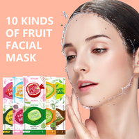 Nouvelle Arrivée | Hydratant Visage à la Vitamine C et aux Peptides Infusés d'Acide Hyaluronique, Masque Facial aux Fruits pour une Peau Hydratée, Lisse et Éclatante