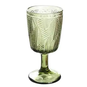 hot-sale product Vintage Water Glass Cup Drinkware Aleyard Colorful Goblet Wholesale Colored Glassware