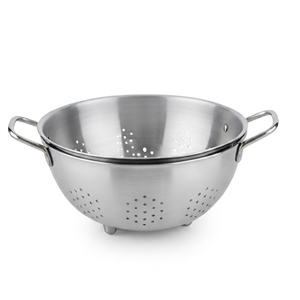 Stainless Steel Colander With Handles And Stand Durable Kitchen Strainer For Fruits <b>Vegetables</b> Elegant Kitchenware Essentials - Product Image 1