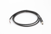 Connecteur de capteur circulaire M8 à 3 broches, type câble de soudage installable sur site, prise mâle/femelle, étanche pour assemblage industriel