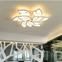 Lampe de plafond pour salon KangDuo, moderne et minimaliste, LED blanc froid, en fer et acrylique, en forme de fleur, IP44, 220V, usage domestique, garantie 3 ans