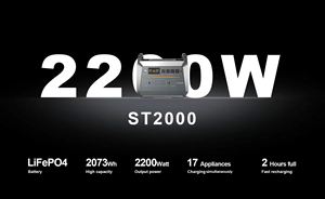 2000W <b>Solar</b> Generator Power Station 1536Wh Lifepo4 Battery MPPT <b>Charge</b> <b>Controller</b> Jump Starter Car Compatible Grid System - Product Image 5