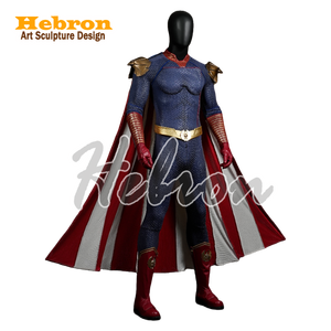 Costume de personnage Homelander 20 pour adulte, personnalisable et en stock – Short, leggings, robes, hauts en matière élastique – Unisexe pour événements d'Halloween - Product Image 2
