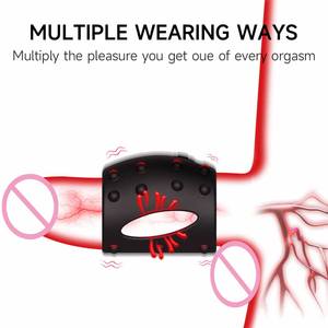 ペニス振動スリーブコックリング,男性女性のためのカップル大人のおもちゃ,ペニスリングバイブレーターGスポット刺激のためのペニスエクステンダー - Product Image 5