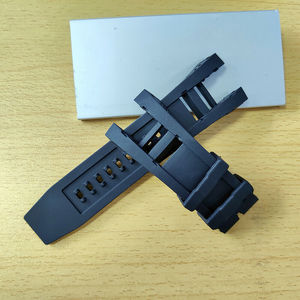 Per <span class=keywords><strong>Invicta</strong></span> Subaka Noma IV 4 6575 6576 6584 6585 6586 cinturino sportivo 32mm in gomma nera con cinturino di ricambio in argento - Product Image 6