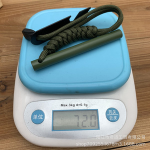 Magnesium <b>Fire</b> <b>Starter</b> 10x100mm Orange Military Green Outdoor Camping Survival Tool - Product Image 4