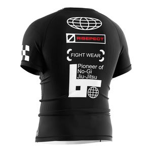 Camiseta de Compresión Resistente, Protección Contra Rozaduras, Costuras Planas, Tejido Elástico en 4 Direcciones, Banda de Silicona Antideslizante para Jiu-Jitsu - Product Image 6