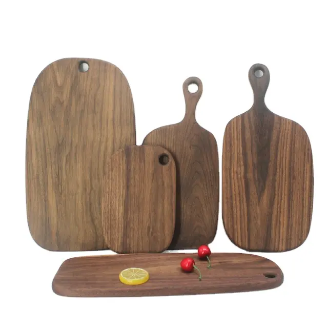 Factory made wood cutting board olive wood chopping board cutting board with juice groove wood serving trays with handles