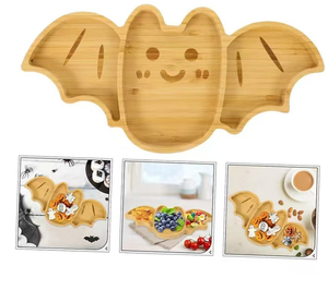Bandeja de Madera para Servir de Halloween 2026 - Tabla de Bambú con Forma de Fantasma, Murciélago, Calavera y Ataúd, Plato Personalizado para Aperitivos Espeluznantes - Product Image 2