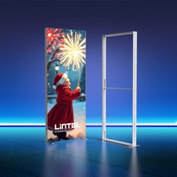 Supports de bannières en tissu pour événements et expositions, caissons lumineux SEG, impression personnalisée de logo, toile de fond, affichage rétroéclairé, caisson lumineux en tissu LED