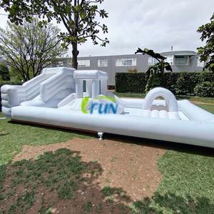 Insel Hopser PVC gonflable Houblon Sea Island Escape Survival Game / Tropical Bouncy Pad pour la fête des enfants - Product Image 2