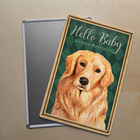 Plaque Métallique Vintage Drôle Chien Chat Animal de Compagnie Décoration Murale Plaque Métallique Personnalisée OEM Vente en Gros Fabricant Direct Usine