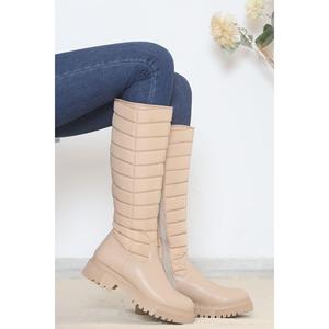 Stivali con tacco 4 Cm Beige - 12346.264. Meryu - Product Image 3