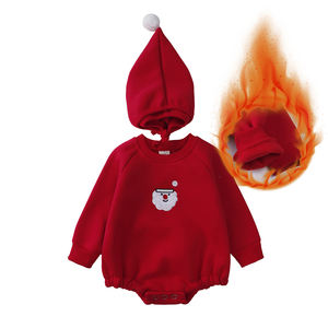 Ropa de Navidad para Bebé Recién Nacido Niño y Niña Pelele Abombado de Felpa y Algodón Ropa de Invierno para Bebé Mamelucos para Recién Nacido - Product Image 5