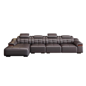 Bộ ghế <span class=keywords><strong>sofa</strong></span> góc hiện đại, nội thất phòng khách, ghế <span class=keywords><strong>sofa</strong></span> hình chữ L, màu sắc tùy chỉnh, bộ ghế <span class=keywords><strong>sofa</strong></span> da mô đun - Product Image 6