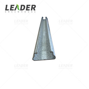 Accessoire pour serre agricole, bâche, filet anti-insectes, <span class=keywords><strong>fixation</strong></span> de film, profil en U en acier galvanisé 0,7 avec fil ondulé - Product Image 4