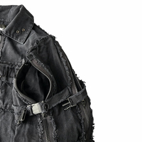 DiZNEW Vestes grande taille pour hommes Veste en jean à col montant de style mendiant vente en gros