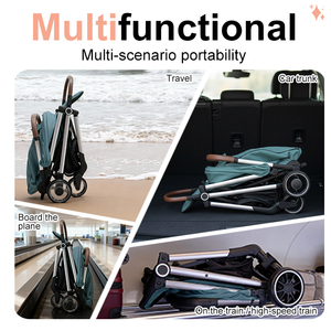 Système de voyage <span class=keywords><strong>trio</strong></span> OEM 2-en-1, poussette à pliage rapide avec poussette légère pliante portable pour bébé - Product Image 6