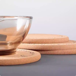 Tapis de table à manger pour cuisine, <span class=keywords><strong>plaque</strong></span> isolante en liège et tapis pour tasses, résistant à la chaleur, pour théière et bol, pour verre - Product Image 3