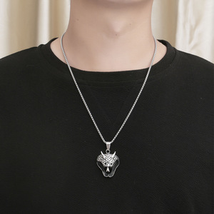 <b>Titanium</b> Steel Cobra Pendant Necklace Men Vintage Animal Snake Charm SP969 - Product Image 4