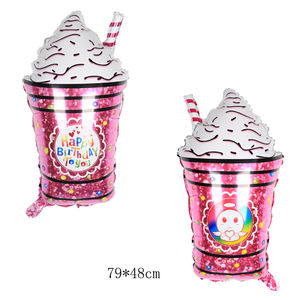 DJTSN grande ciambella Popcorn ghiaccio caramelle palloncini di stagnola negozio di Dessert forniture per feste di buon compleanno decorazioni per bambini palloncino all'ingrosso - Product Image 3