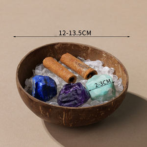 Cuenco de Carga de Cristal de Cuarzo de Alta Calidad LANJO con Base de Cáscara de Coco, Difusor de Grava de 200 Mallas, Cuenco Desmagnetizador - Product Image 5